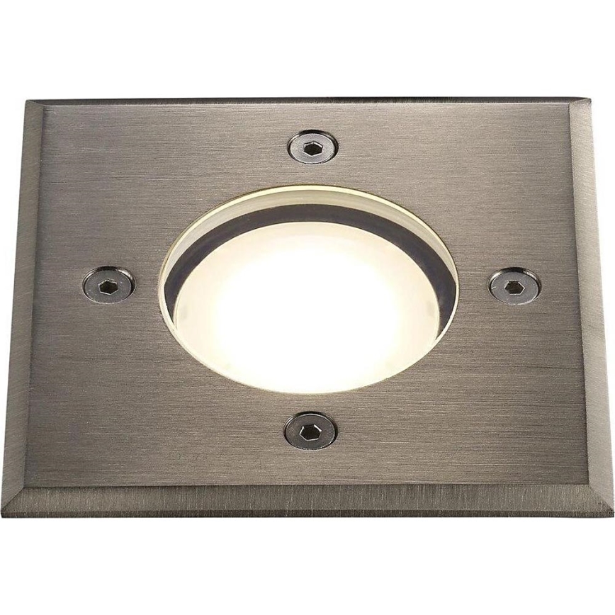 Nordlux - Zunanja svetilka za dovozno pot PATO 1xGU10/35W/230V IP65 mat krom kvadraten