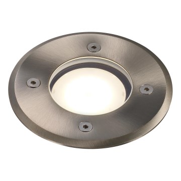 Nordlux - Zunanja svetilka za dovozno pot PATO 1xGU10/35W/230V IP65 mat krom okrogla