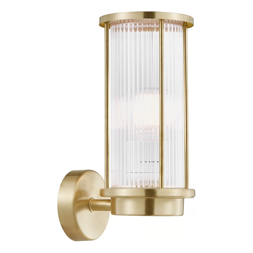 Nordlux - Zunanje stensko svetilo LINTON 1xE27/15W/230V IP54 medenina