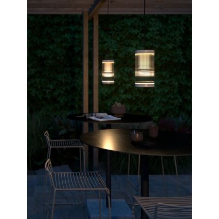 Nordlux - Zunanji lestenec na vrvici COUPAR 1xE27/25W/230V IP33 krem barva