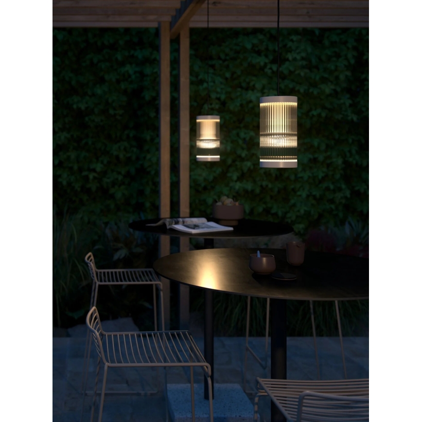 Nordlux - Zunanji lestenec na vrvici COUPAR 1xE27/25W/230V IP33 krem barva