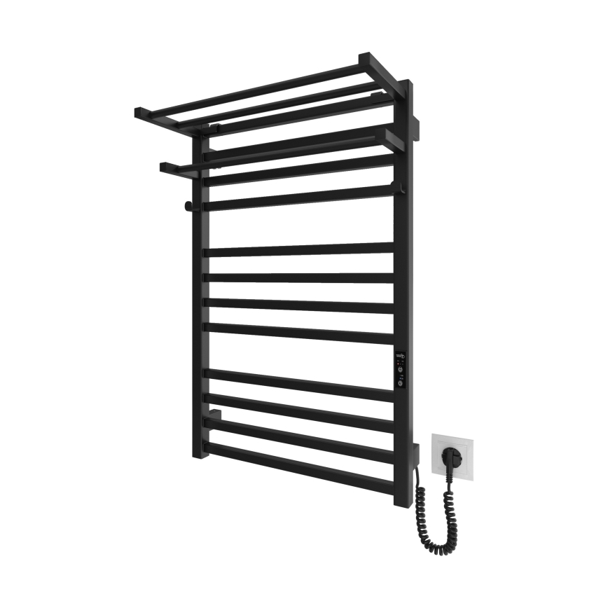 Nosilec brisač za kopalniški radiator HF SHEFFIELD 52x20,4 cm črn