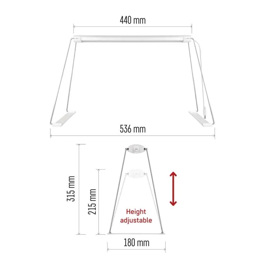 Notranja LED svetilka za gojenje rastlin GROW LED/15W/230V
