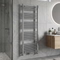 Novaservis - Kopalniški brisačni radiator 544W/230V 160x60 cm, sijajni krom, raven