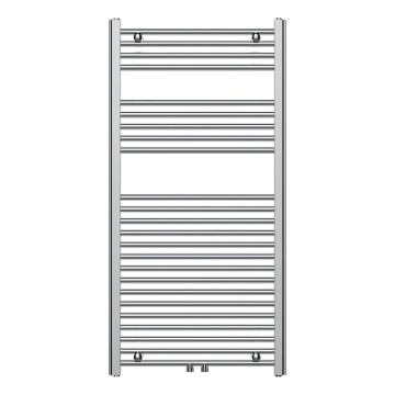 Novaservis - Kopalniški lestevni radiator 423W/230V 120x60 cm sijajni krom raven