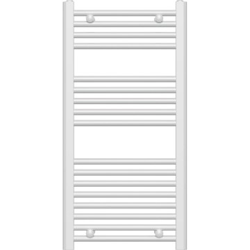 Novaservis - Kopalniški lestveni radiator 365W/230V 90x45 cm bel raven