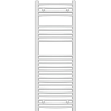 Novaservis - Kopalniški lestveni radiator 490W/230V 120x45 cm bel, zaobljen