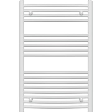 Novaservis - Kopalniški rebrast radiator (brisačnik) 478W/230V 90x60 cm, bel, zaobljen