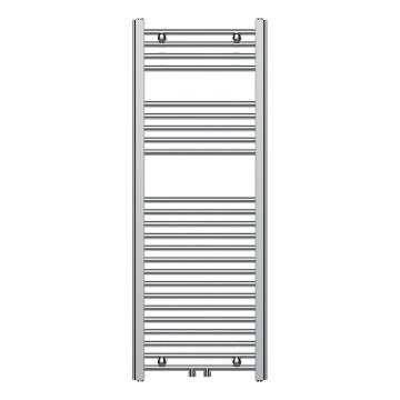 Novaservis - Lestvičasti kopalniški radiator 318W/230V 120x45 cm sijajni krom raven