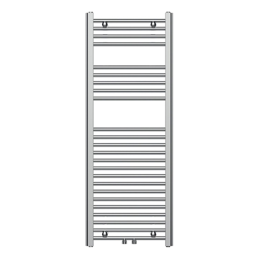 Novaservis - Lestvičasti kopalniški radiator 318W/230V 120x45 cm sijajni krom raven