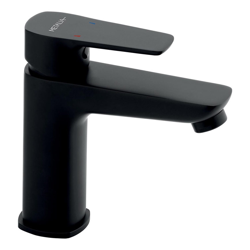 Novaservis - Pipa za umivalnik METALIA ECO 15,2 cm mat črna