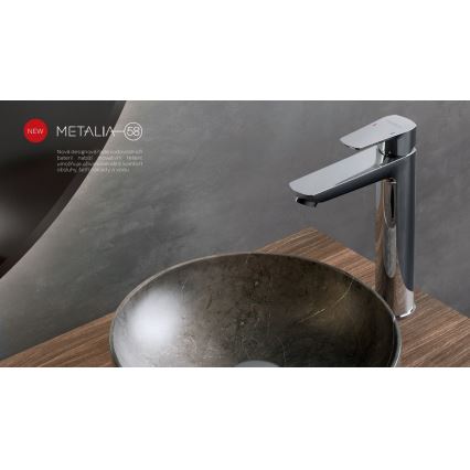 Novaservis - Pipa za umivalnik METALIA ECO 25,7 cm sijajni krom
