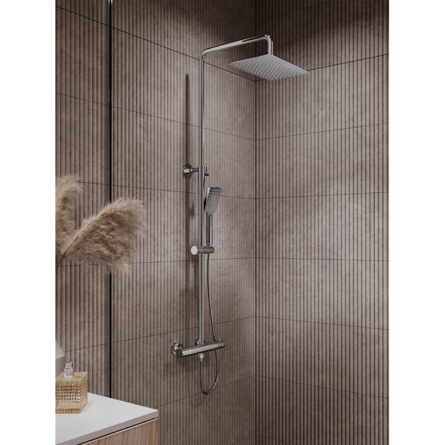 Novaservis - Tuš set s termostatsko pipo METALIA ECO sijajni krom