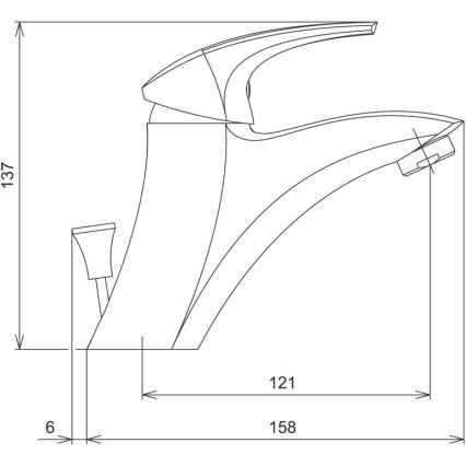 Novaservis - Umivalniška baterija METALIA bela