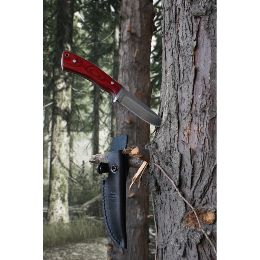 Nož z usnjenim etuijem 21 cm