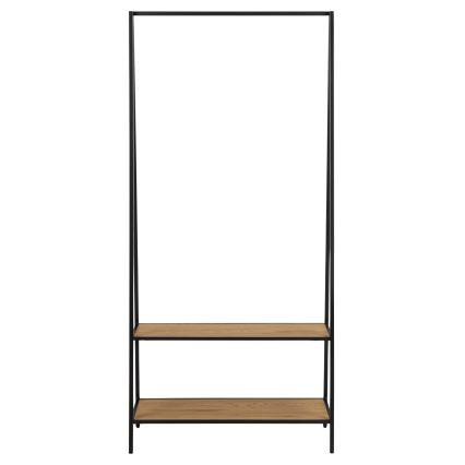 Obešalnik SARON hrast/črna