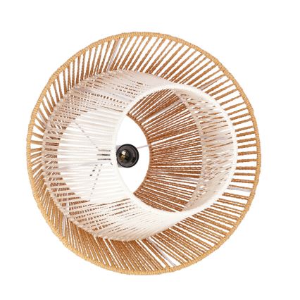 Obesna svetilka AFRICA na vrvici 1xE27/40W/230V premer 40 cm rjava/kremna
