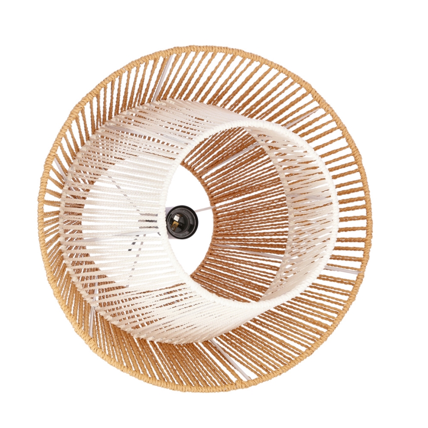 Obesna svetilka AFRICA na vrvici 1xE27/40W/230V premer 40 cm rjava/kremna