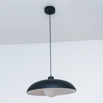 Obesna svetilka ECLIPSE na kablu 1xE27/15W/230V črna/bela