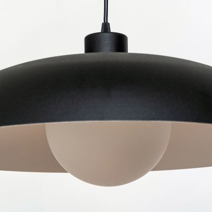 Obesna svetilka ECLIPSE na kablu 1xE27/15W/230V črna/bela