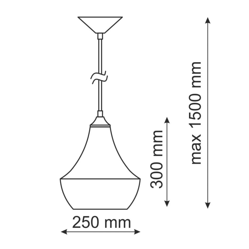 Obesna svetilka MODERN E27/60W bela