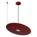 Obesna svetilka na jekleni vrvici PIATTO 1xGX53/15W/230V Ø 45 cm, bordo