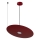 Obesna svetilka na jekleni vrvici PIATTO 1xGX53/15W/230V Ø 45 cm, bordo