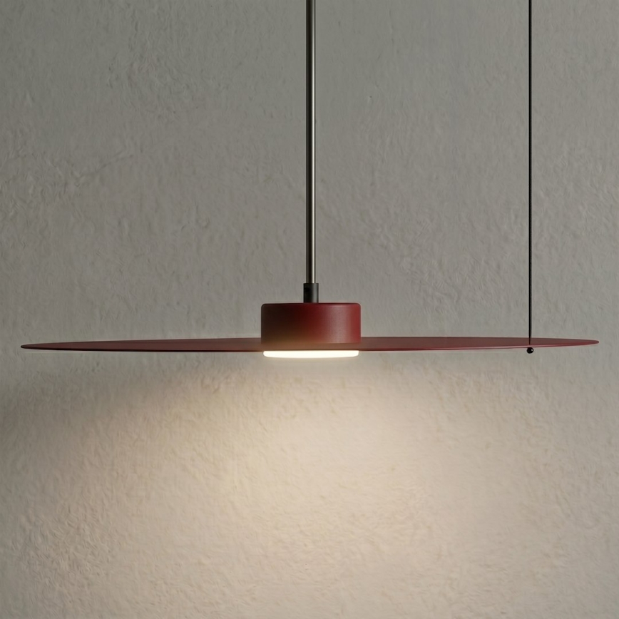 Obesna svetilka na jekleni vrvici PIATTO 1xGX53/15W/230V Ø 45 cm, bordo