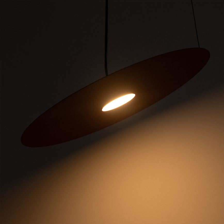 Obesna svetilka na jekleni vrvici PIATTO 1xGX53/15W/230V Ø 45 cm, bordo