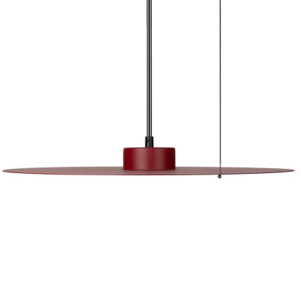Obesna svetilka na jekleni vrvici PIATTO 1xGX53/15W/230V Ø 45 cm, bordo