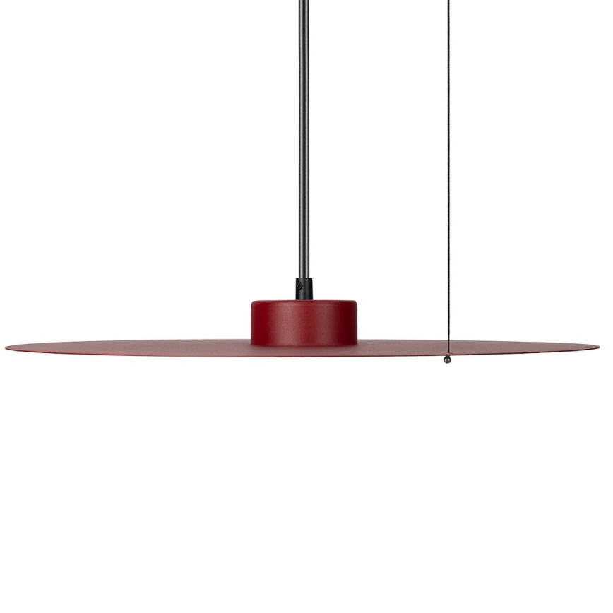 Obesna svetilka na jekleni vrvici PIATTO 1xGX53/15W/230V Ø 45 cm, bordo