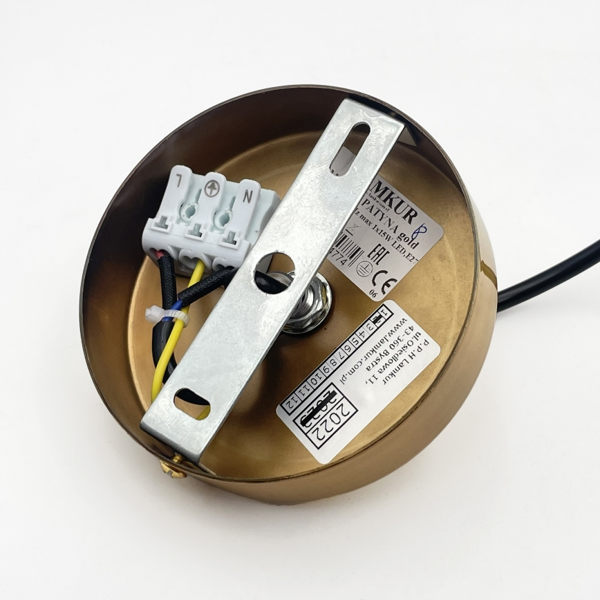 Obesna svetilka na kablu HECTOR 1xE27/15W/230V, premer 20 cm