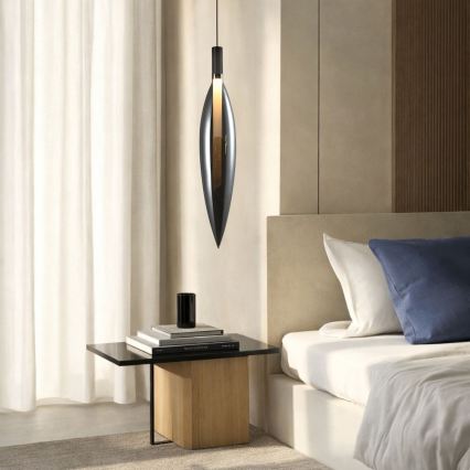 Obesna svetilka na kablu NORDIC 1xG9/5W/230V, črn krom