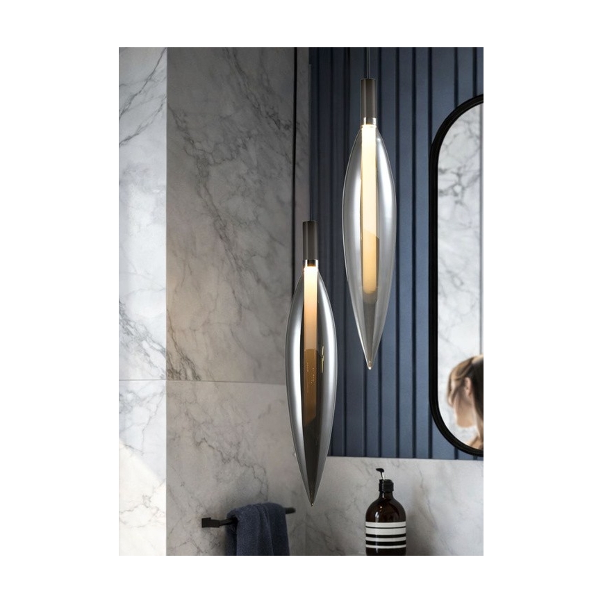 Obesna svetilka na kablu NORDIC 1xG9/5W/230V, črn krom