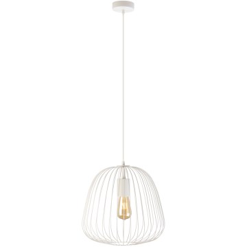 Obesna svetilka na kablu OVELLA 1xE27/15W/230V, premer 36 cm, kremna