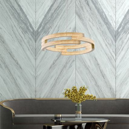 Obesni LED lestenec TARJA LED/36W/230V 3000/4000/6000K, premer 60 cm, zlata