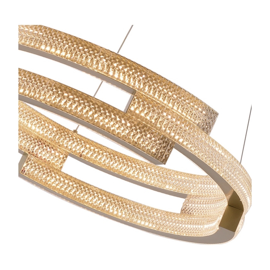 Obesni LED lestenec TARJA LED/36W/230V 3000/4000/6000K, premer 60 cm, zlata