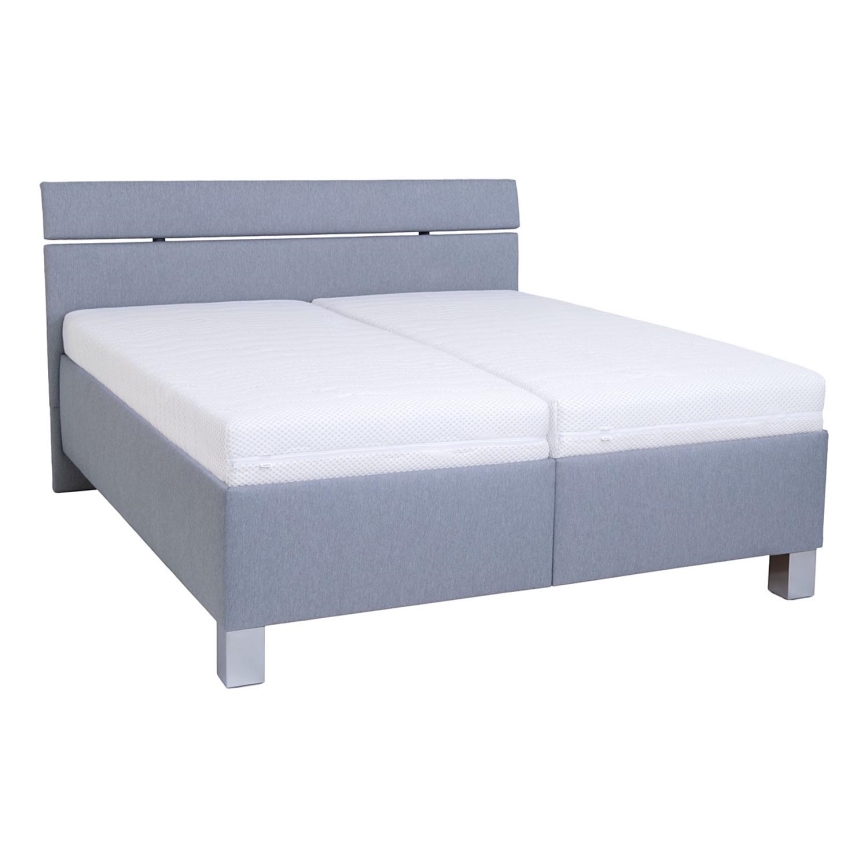 Običajen ležaj s prostorom za pohranu bez madraca ALIS 180x200 cm svijetlosiva