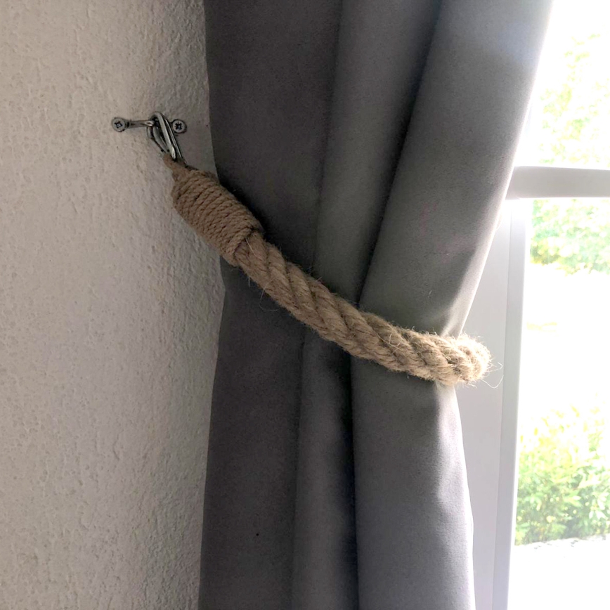 Objemka za zaveso BORURAF 60 cm rjava