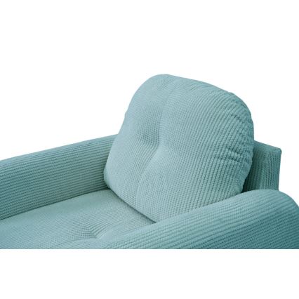 Oblazinjen fotelj CLOUDY turkizni