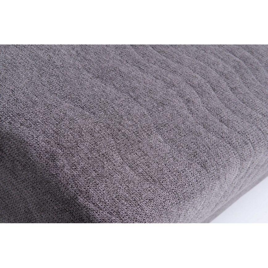 Oblazinjen raztegljiv trosed PAUL, primeren za vsakodnevno spanje, z naslonjali za roke, siva