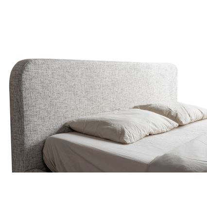 Oblazinjena postelja brez vzmetnice LAJLA 160x200 cm bež