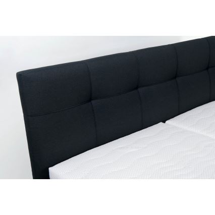 Oblazinjena postelja s prostorom za shranjevanje brez vzmetnice MARIA 160x200 cm antracit