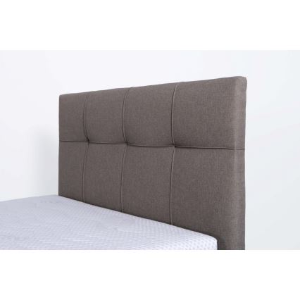Oblazinjena postelja s prostorom za shranjevanje brez vzmetnice MARIA ONE 90x200 cm taupe