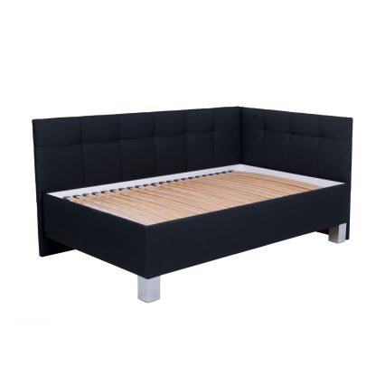 Oblazinjena postelja s prostorom za shranjevanje brez vzmetnice MARIA PETITE 120x200 cm antracit