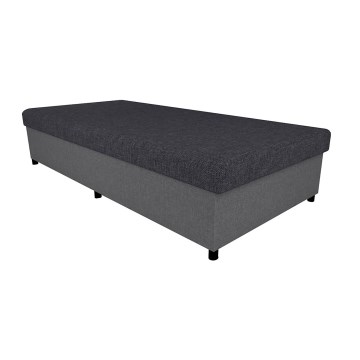 Oblazinjena postelja s shranjevalnim prostorom CORY 80x200 siva