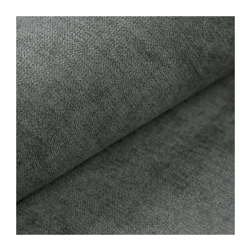 Oblazinjena postelja z vzmetnico in predalom za shranjevanje ISABEL 160x200 siva