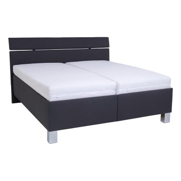 Oblazinjena postelja z vzmetnico in prostorom za shranjevanje ALIS 180x200 cm antracit