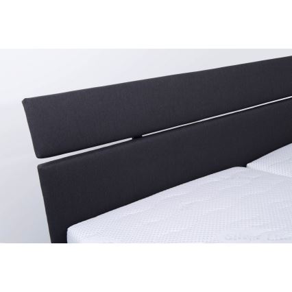 Oblazinjena postelja z vzmetnico in prostorom za shranjevanje ALIS 180x200 cm antracit