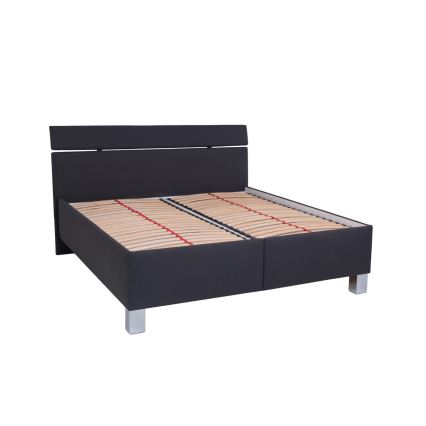 Oblazinjena postelja z vzmetnico in prostorom za shranjevanje ALIS 180x200 cm antracit